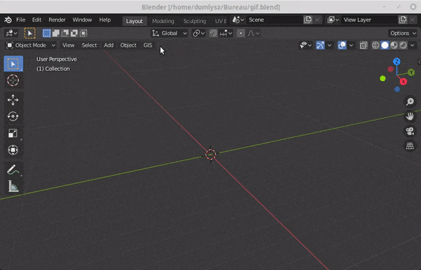 Importazione Modelli 3d in blender da google Maps